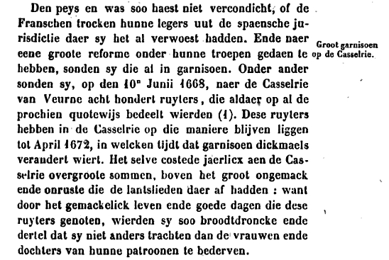 legerkamp in Veurne 1668